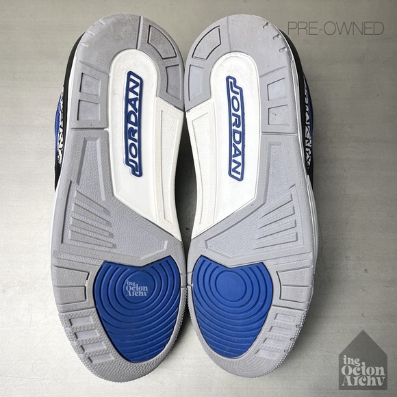 Size 10.5 Vintage 2019 Jordan Legacy 312 Low 'Royal' CD7069-041 Pre-Owned - Picture 10 of 11